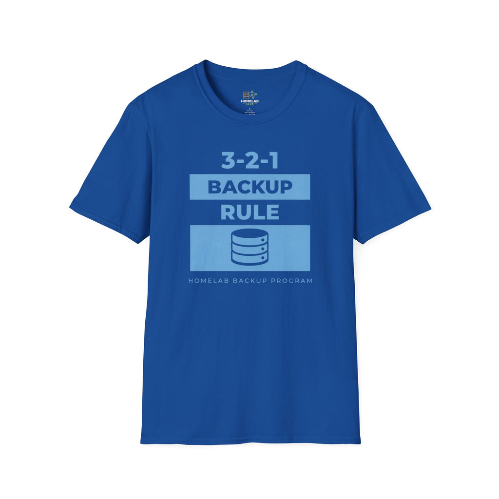 3-2-1 Backup Rule T-Shirt