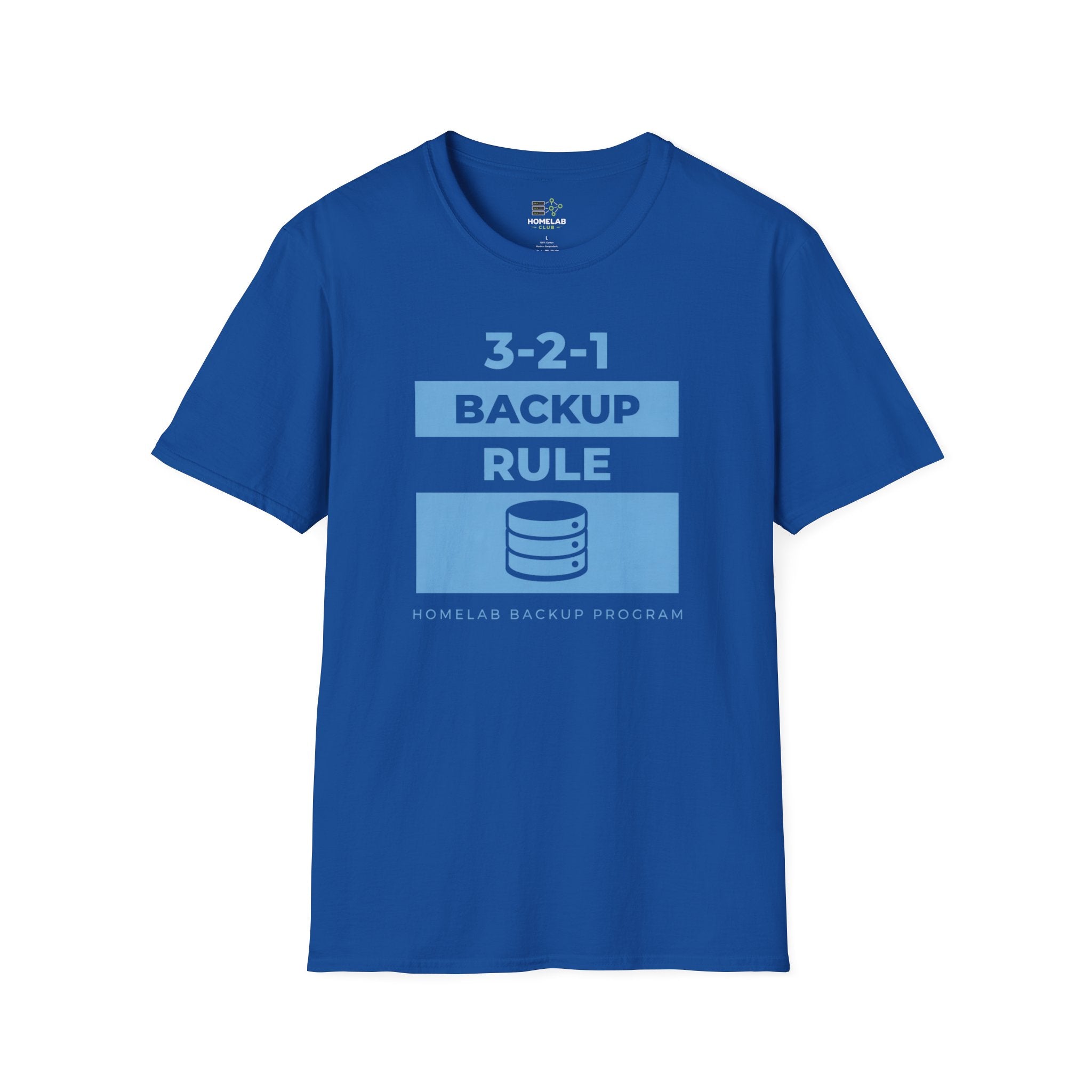 3-2-1 Backup Rule T-Shirt