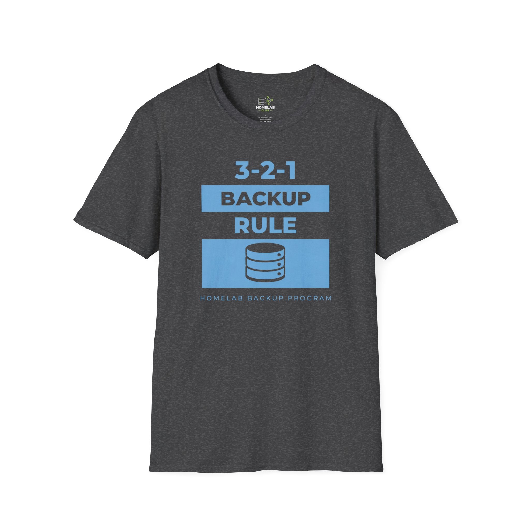 3-2-1 Backup Rule T-Shirt