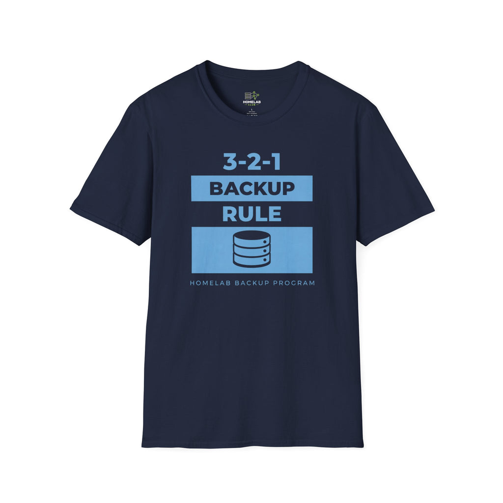 3-2-1 Backup Rule T-Shirt