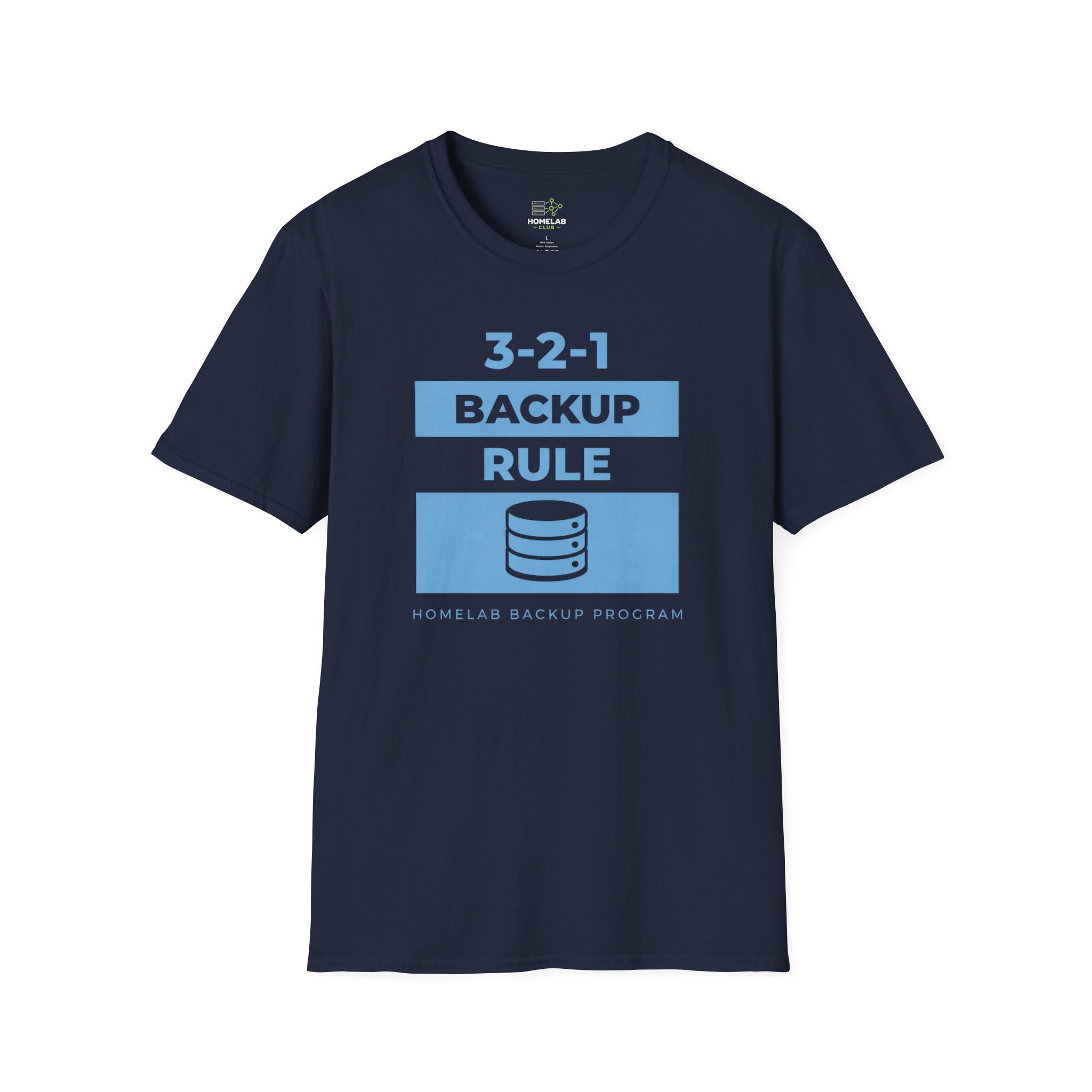 3-2-1 Backup Rule T-Shirt