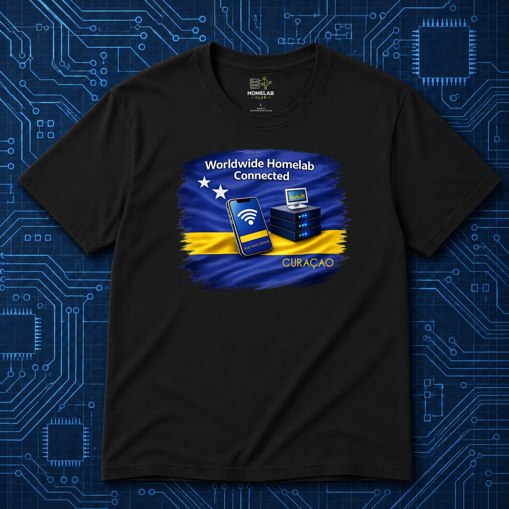 Worldwide Homelab Connected T-Shirt | Blue Waves Edition 2026
