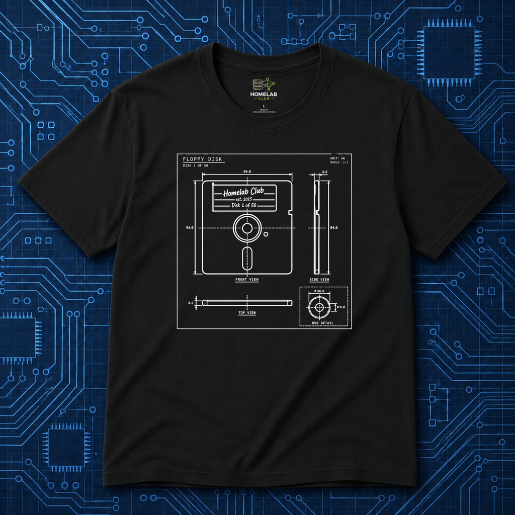 5.25 Floppy Blueprint T-Shirt