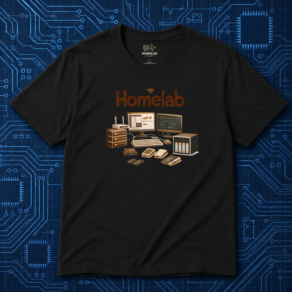 Wooden Homelab T-Shirt