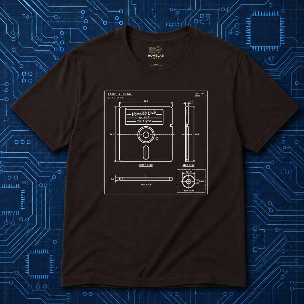 5.25 Floppy Blueprint T-Shirt