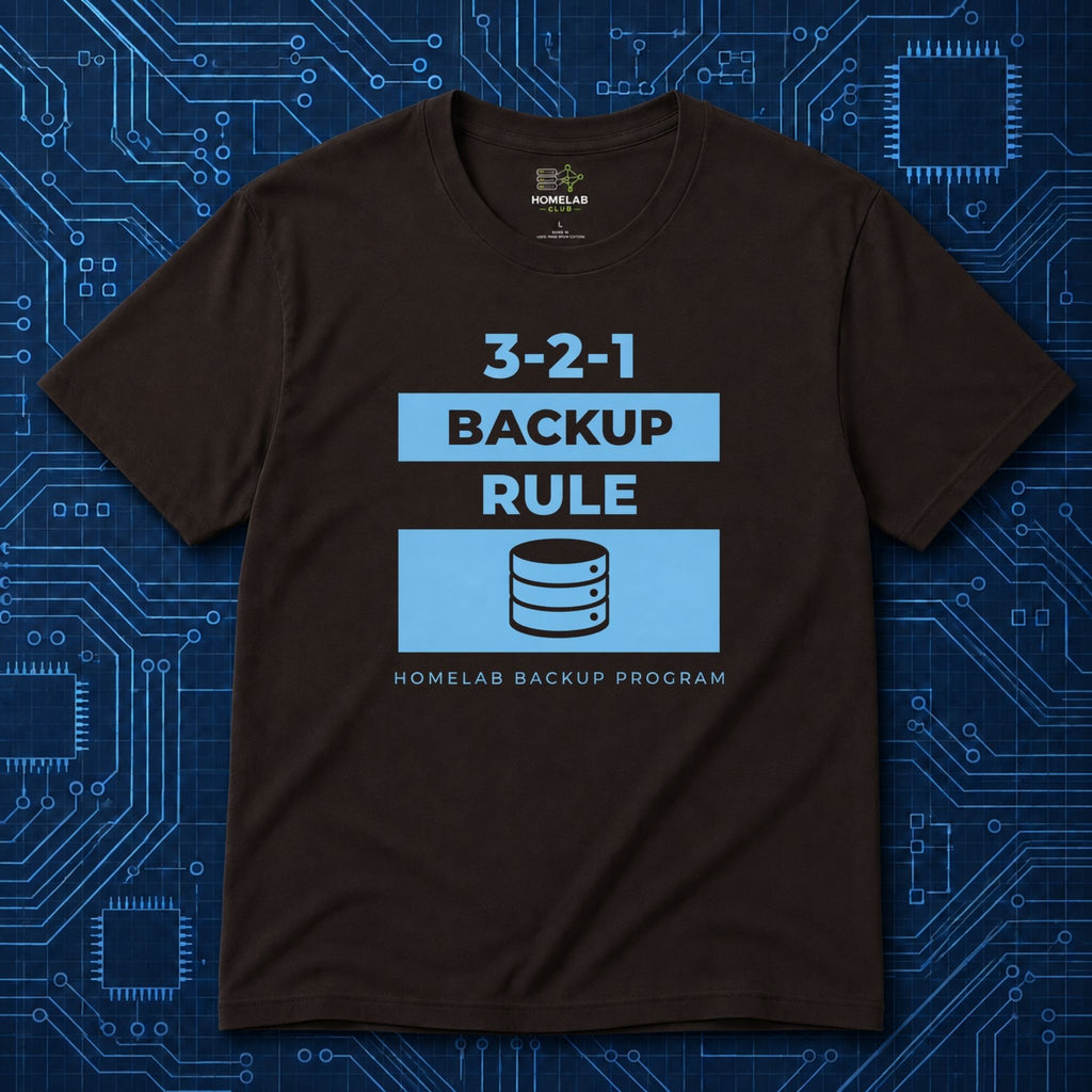 3-2-1 Backup Rule T-Shirt