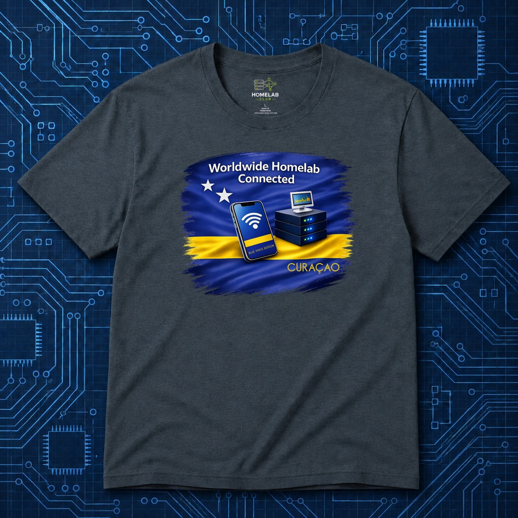 Worldwide Homelab Connected T-Shirt | Blue Waves Edition 2026