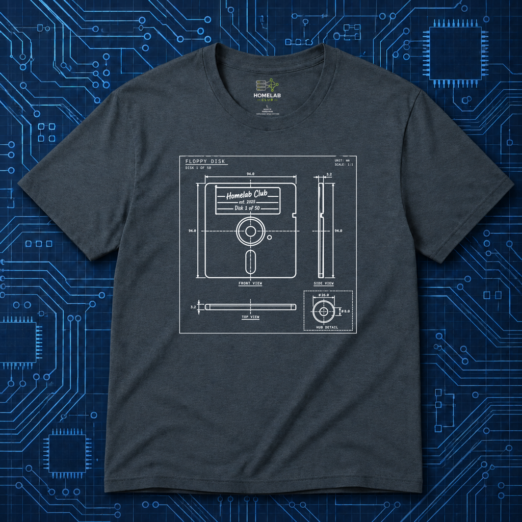 5.25 Floppy Blueprint T-Shirt