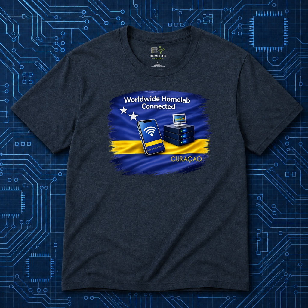 Worldwide Homelab Connected T-Shirt | Blue Waves Edition 2026
