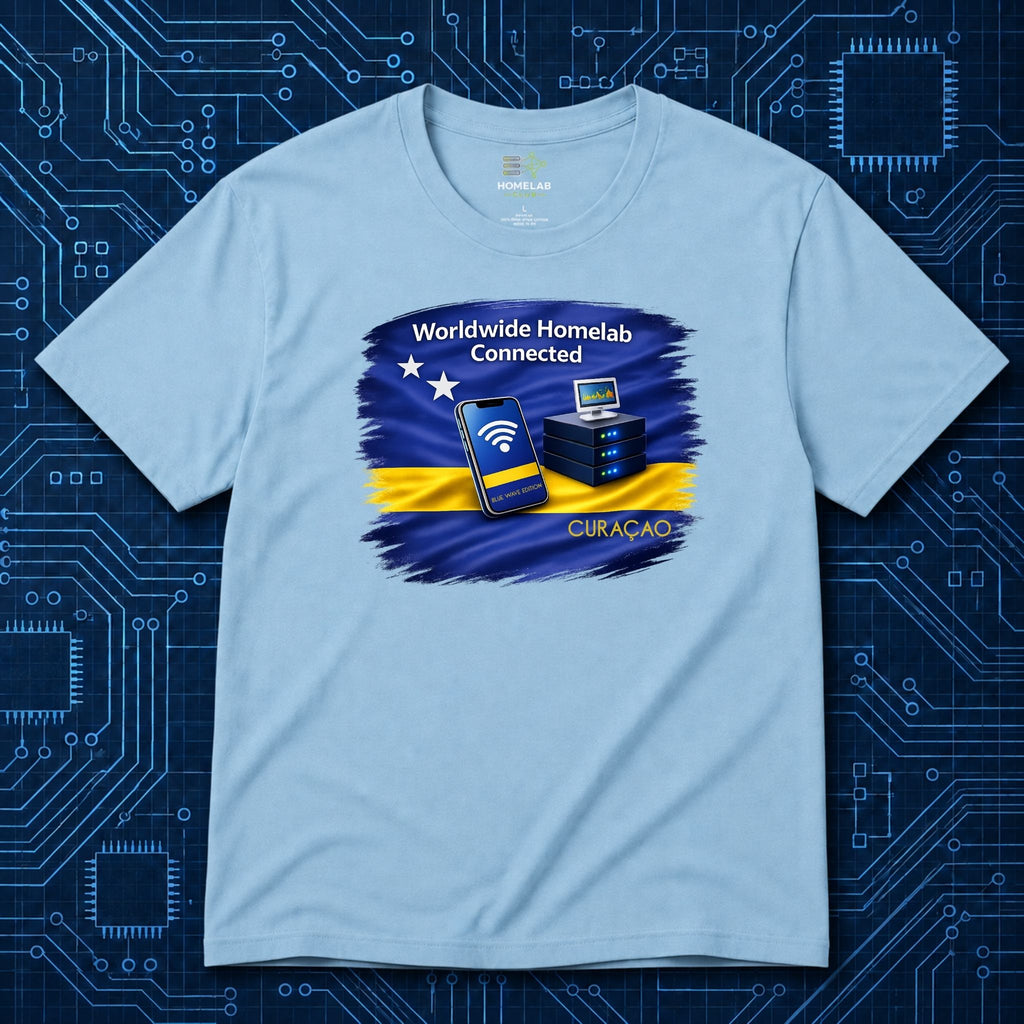 Worldwide Homelab Connected T-Shirt | Blue Waves Edition 2026