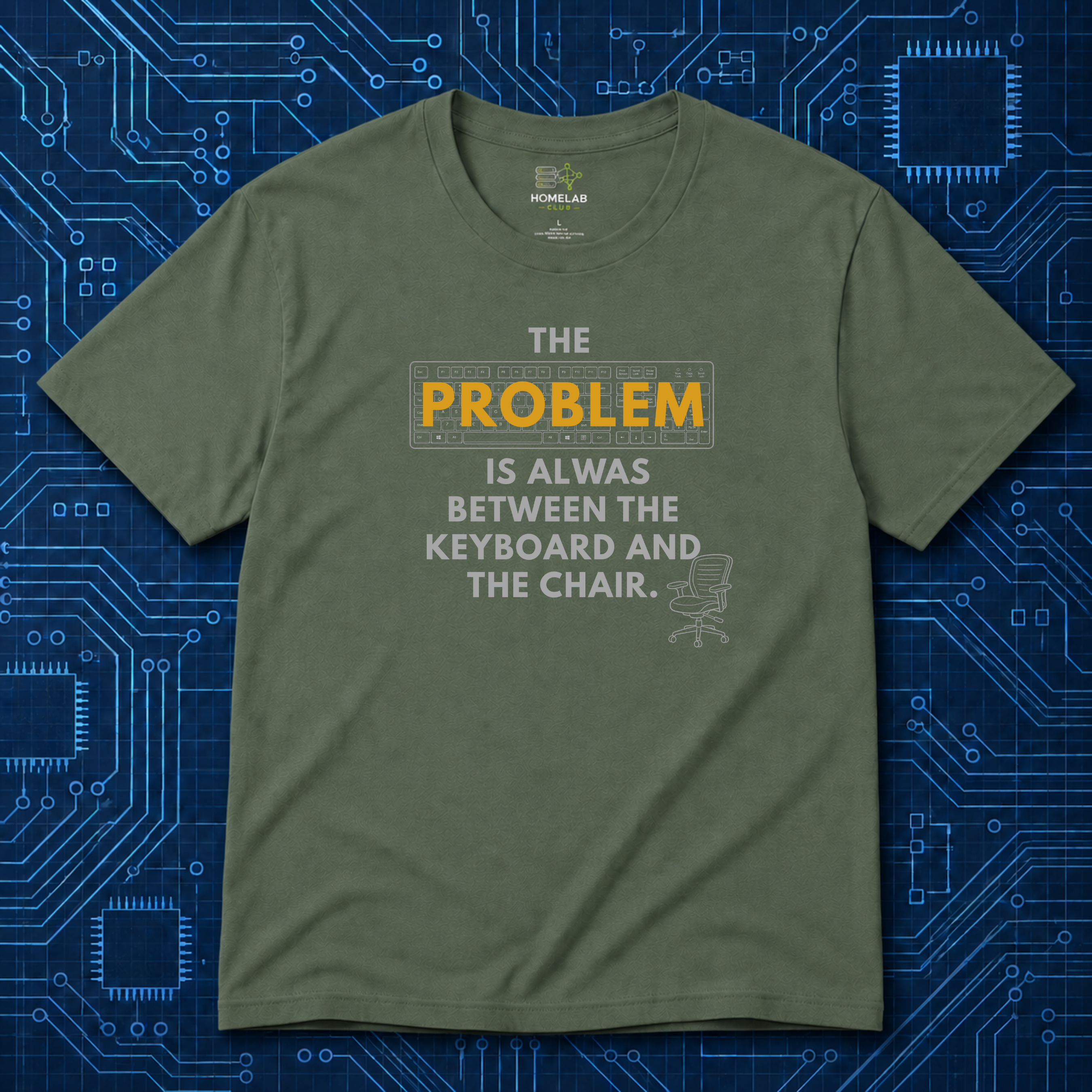 Between Keyboard And Chair T-Shirt
