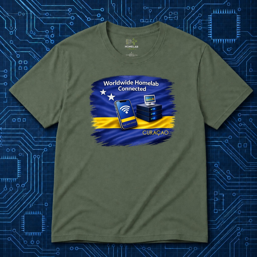 Worldwide Homelab Connected T-Shirt | Blue Waves Edition 2026