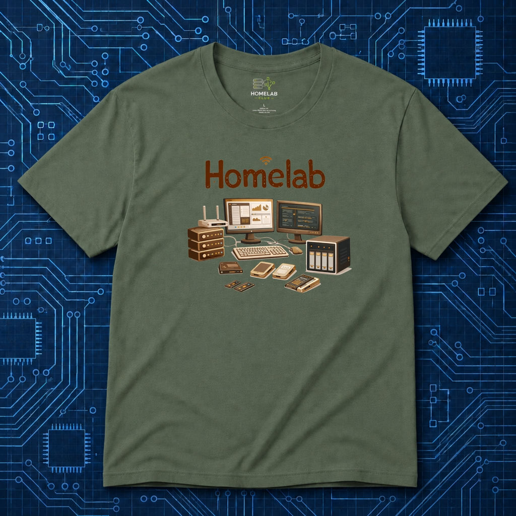 Wooden Homelab T-Shirt