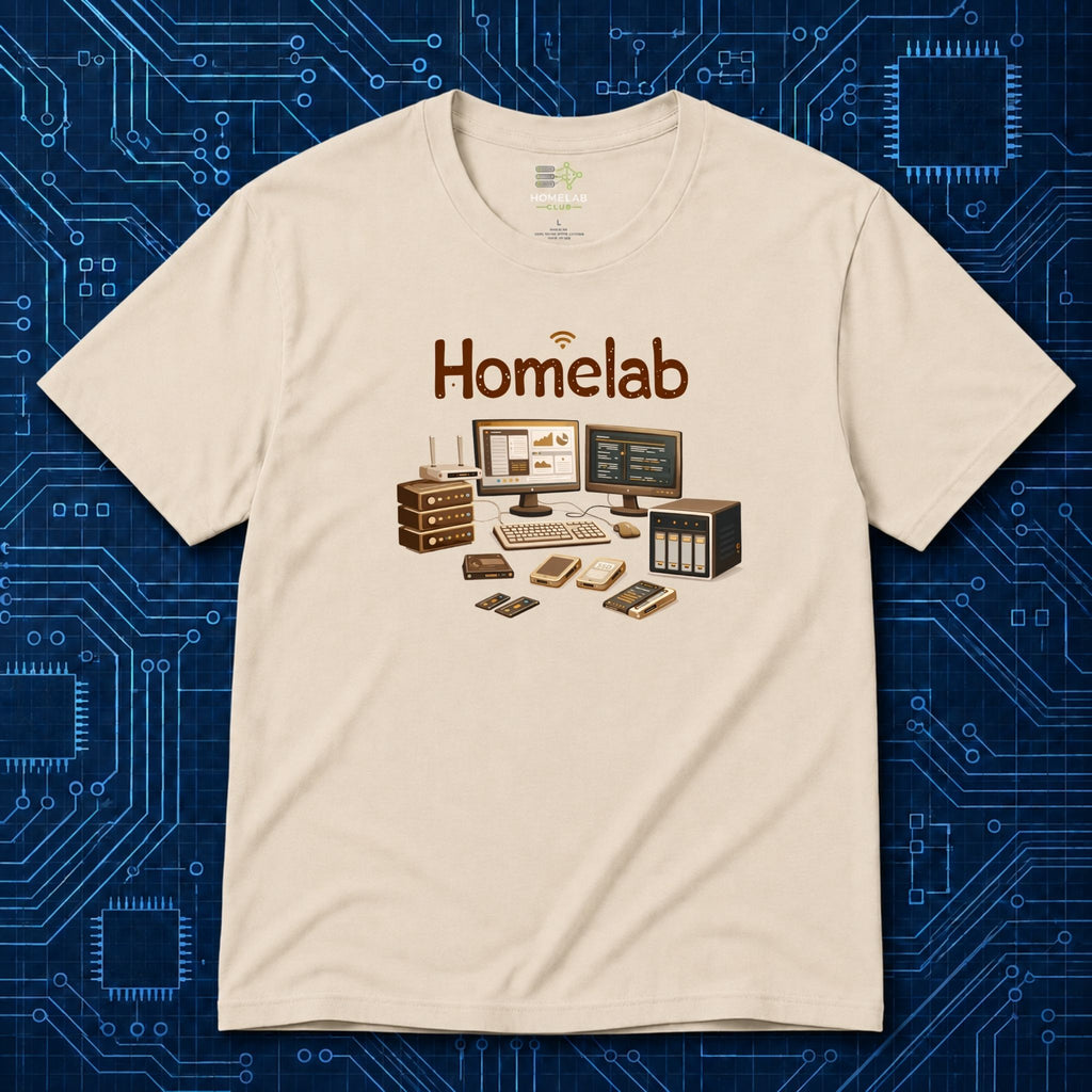 Wooden Homelab T-Shirt