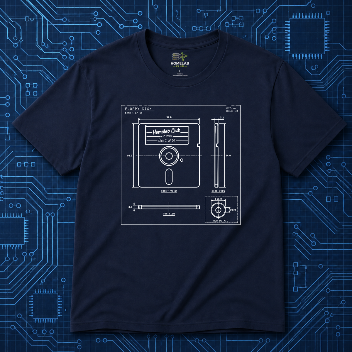 5.25 Floppy Blueprint T-Shirt