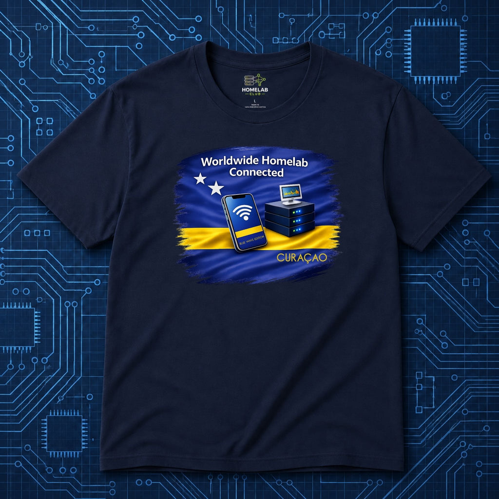 Worldwide Homelab Connected T-Shirt | Blue Waves Edition 2026