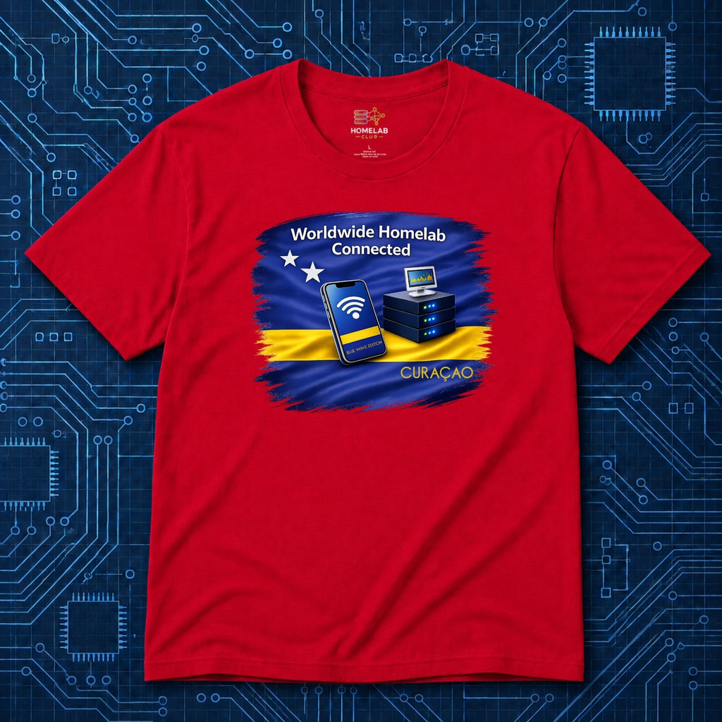 Worldwide Homelab Connected T-Shirt | Blue Waves Edition 2026