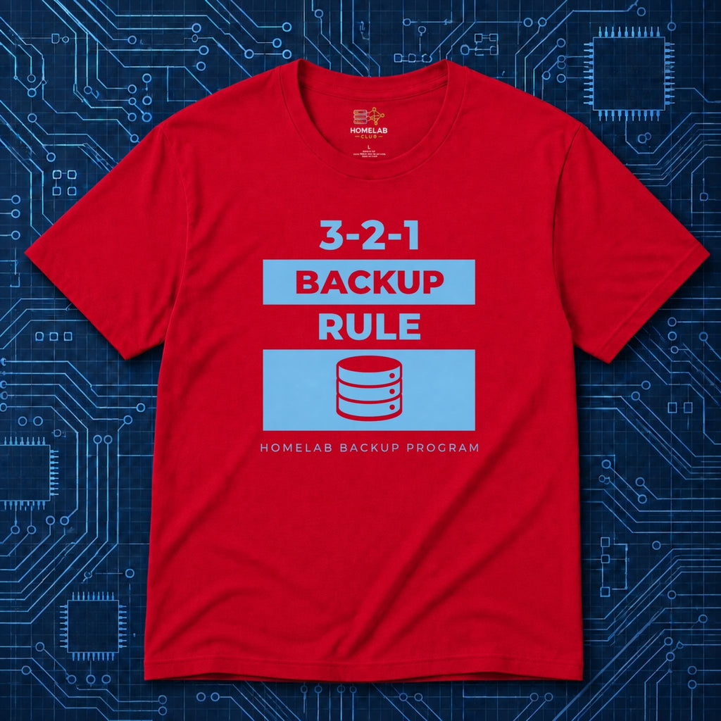 3-2-1 Backup Rule T-Shirt
