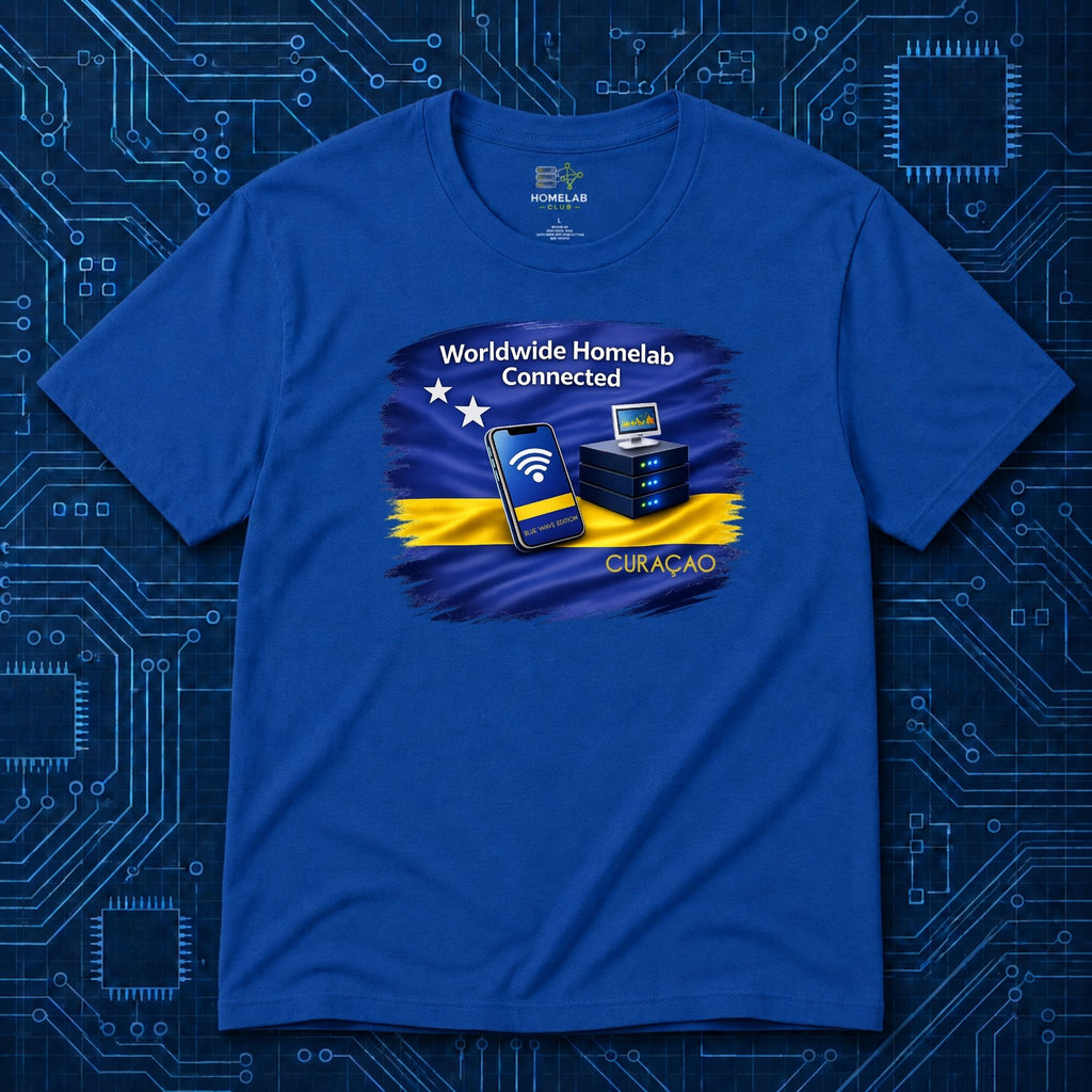 Worldwide Homelab Connected T-Shirt | Blue Waves Edition 2026