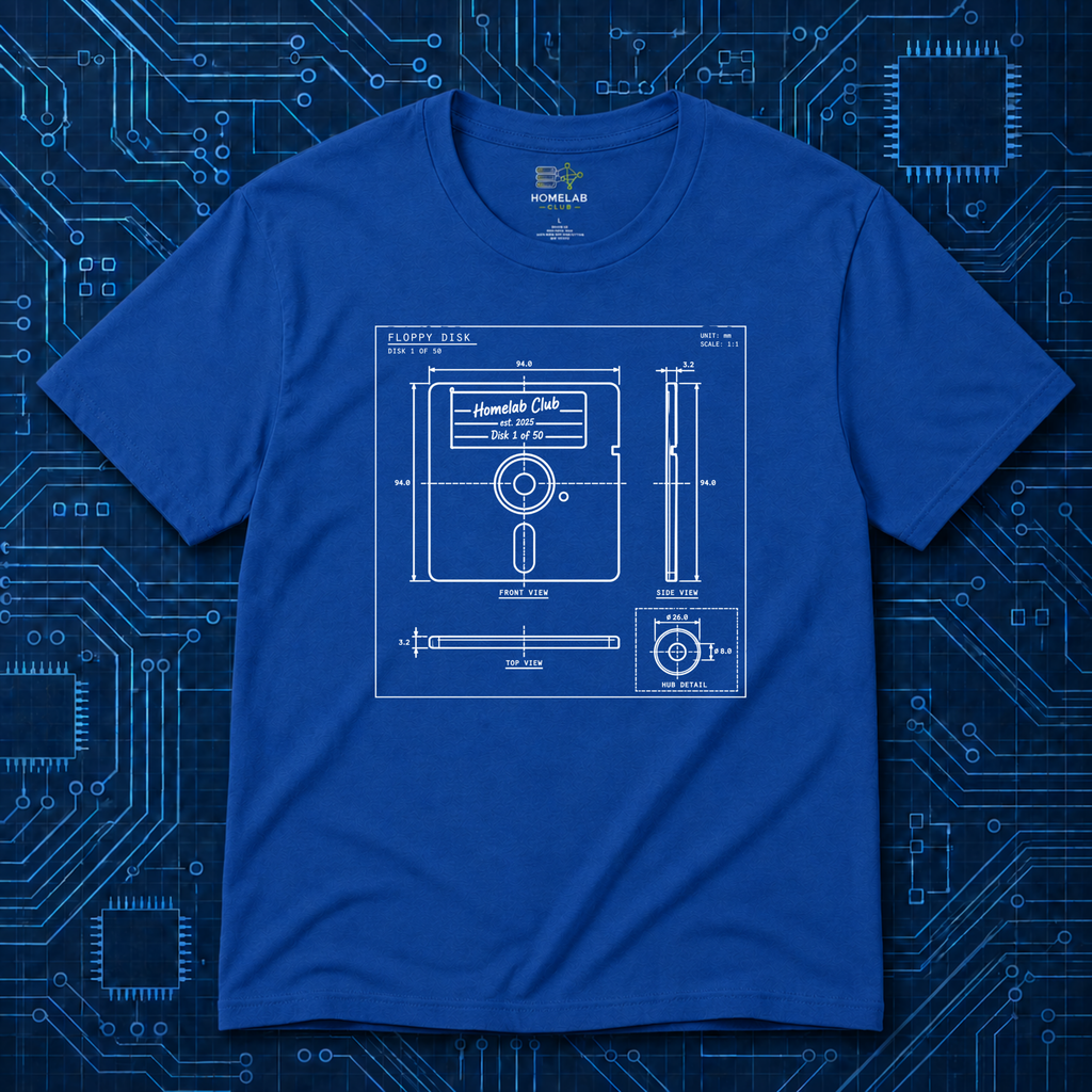 5.25 Floppy Blueprint T-Shirt