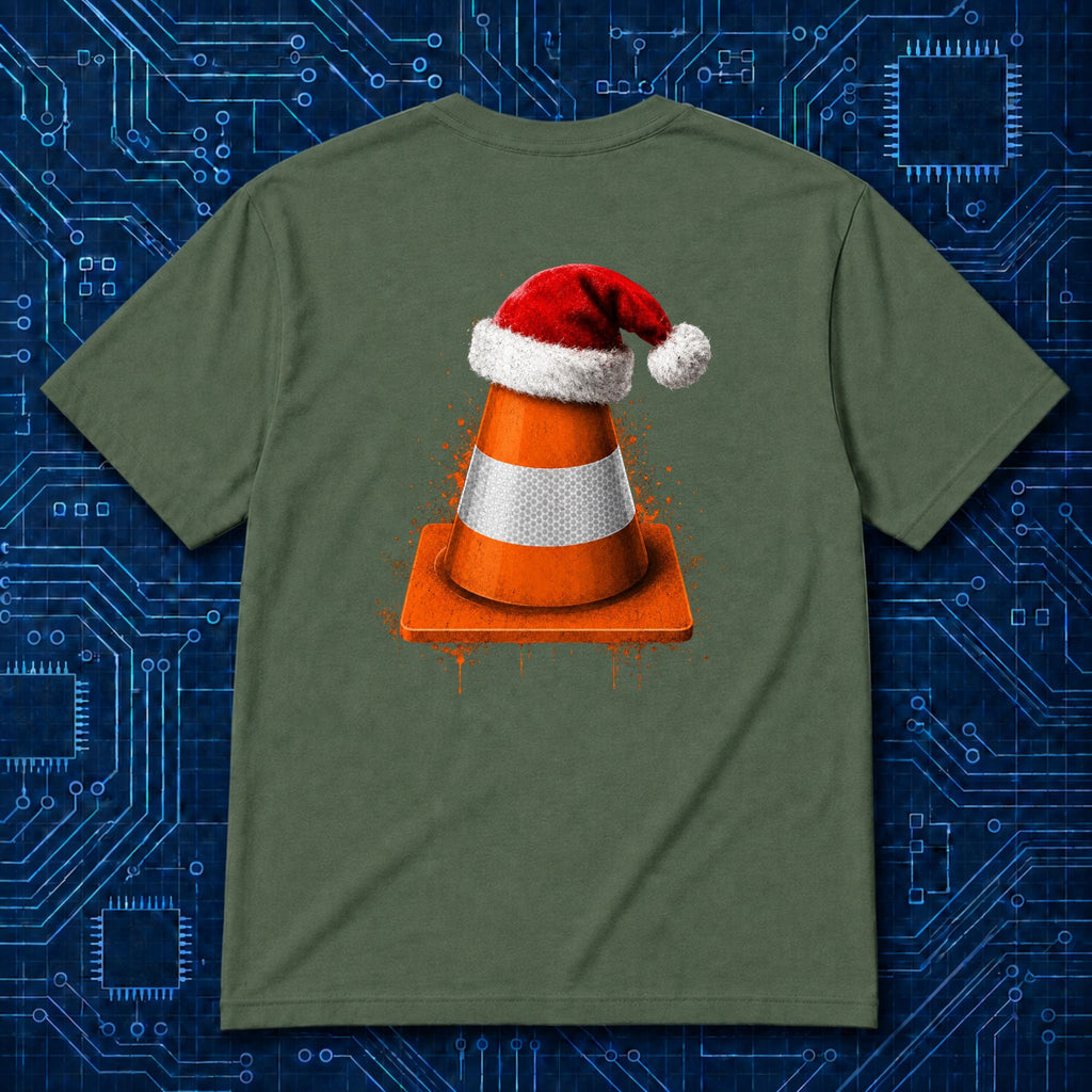 Traffic Cone Christmas T-Shirt