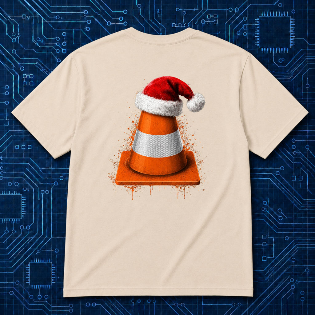 Traffic Cone Christmas T-Shirt